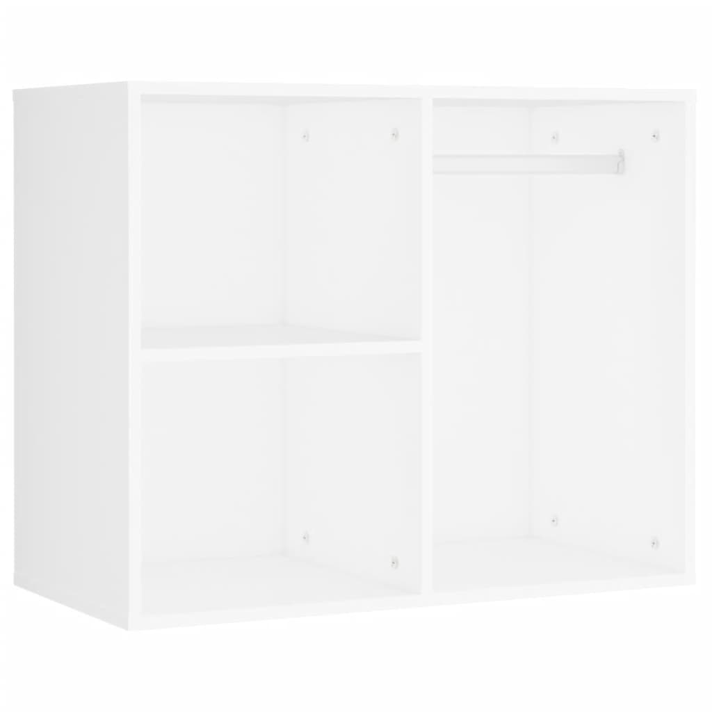 Led Dressing Table With 2 Cabinets White Engineered Wood