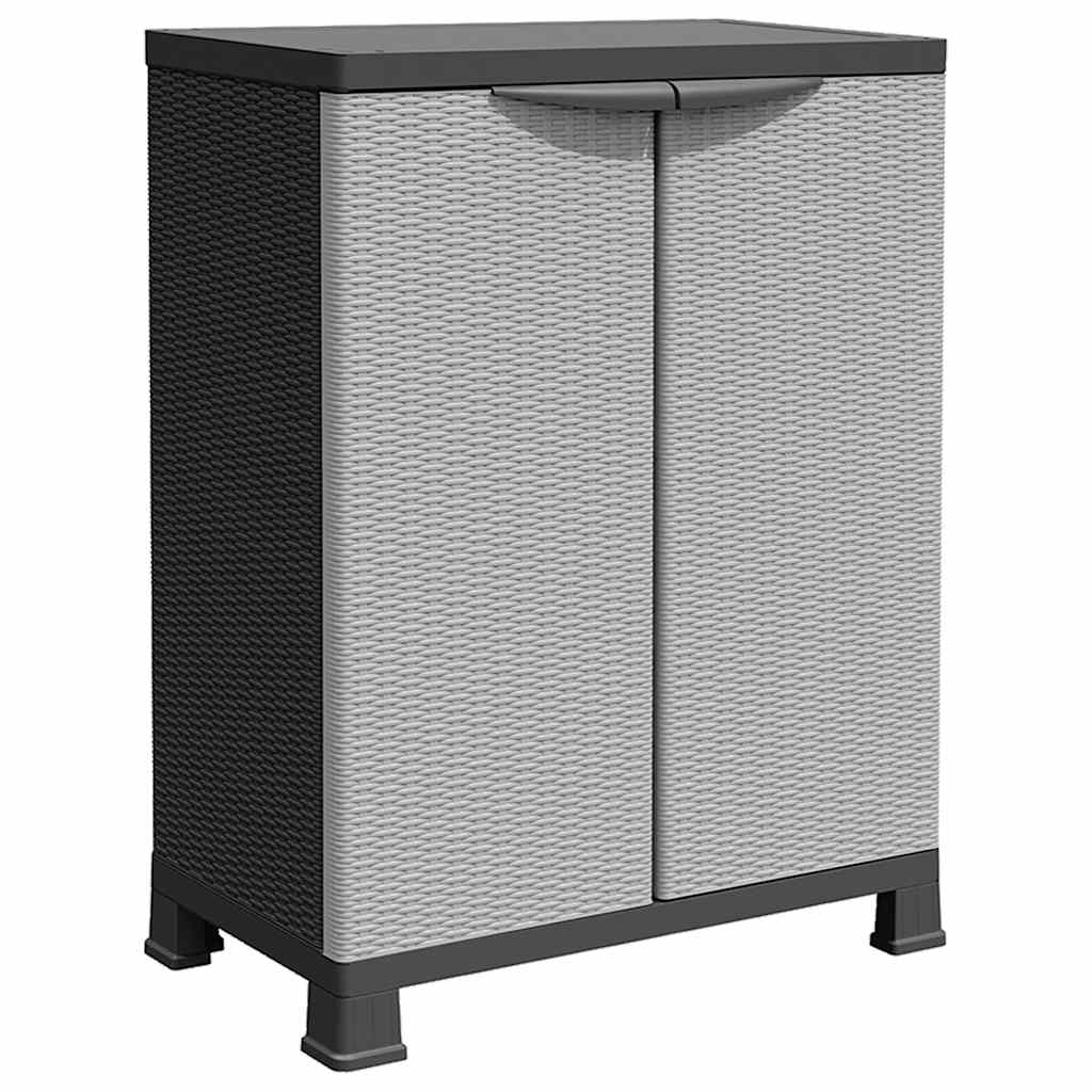 Plastic Cabinet 68x39x92 cm Rattan Design