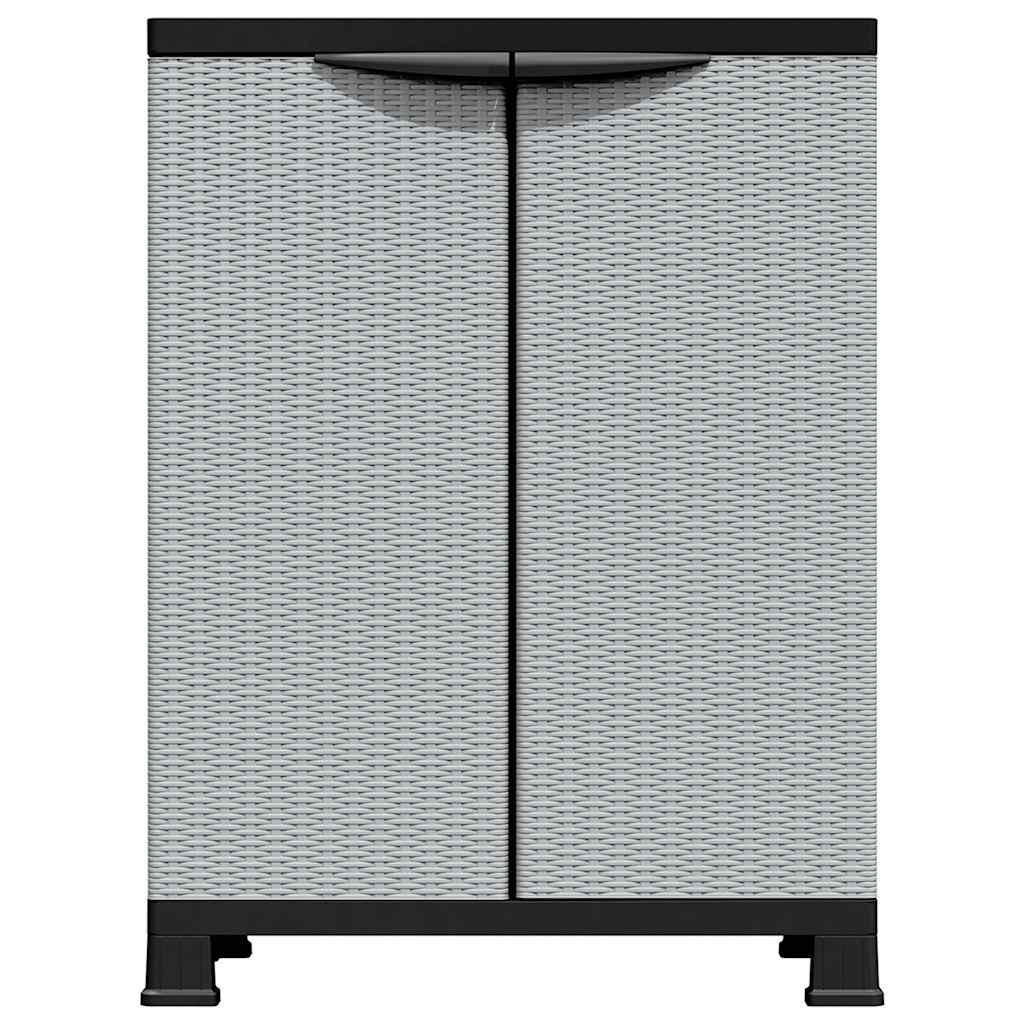 Plastic Cabinet 68x39x92 cm Rattan Design