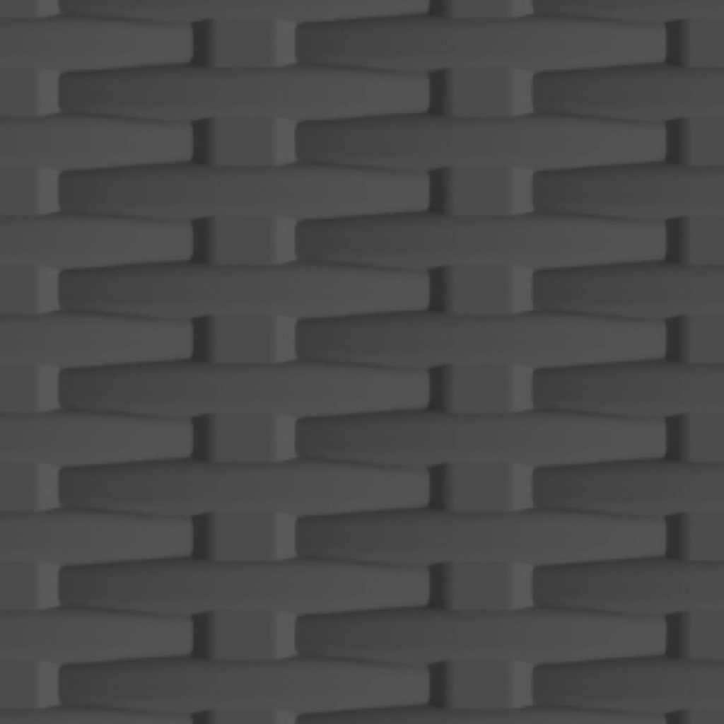 Plastic Cabinet 68x39x92 cm Rattan Design