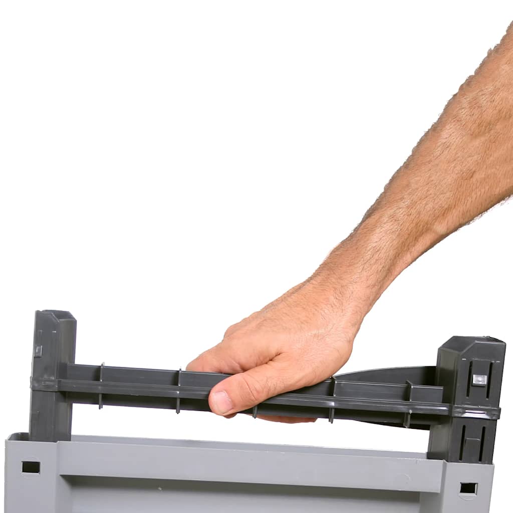 Plastic Cabinet 68x39x92 cm Rattan Design