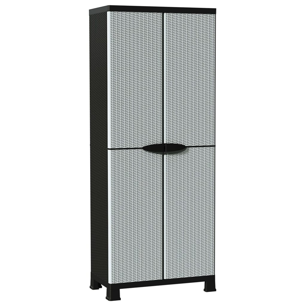 Plastic Cabinet 68x39x171.5 cm Rattan Design