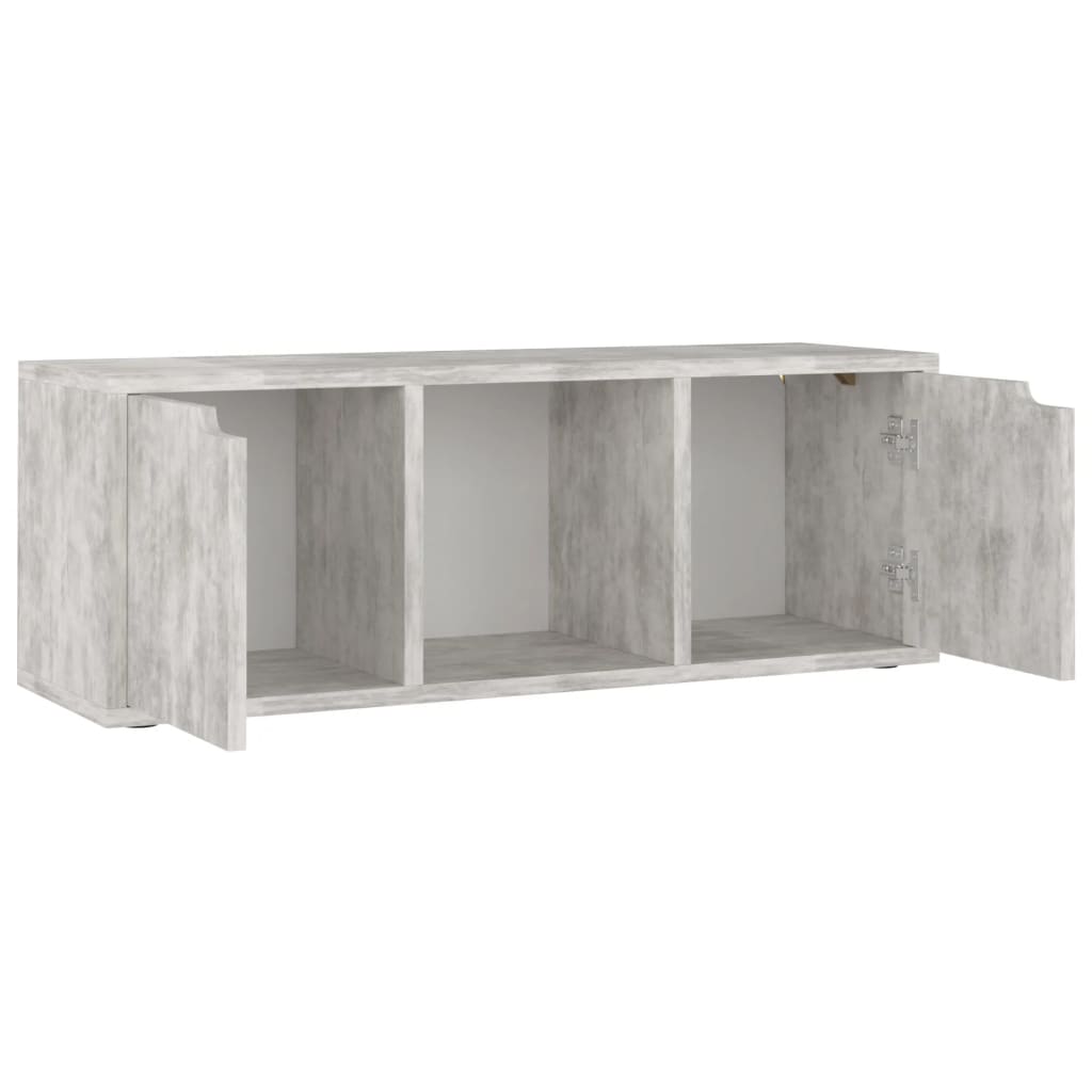TV Cabinet Concrete 88.5x27.5x30.5 cm Engineered Wood