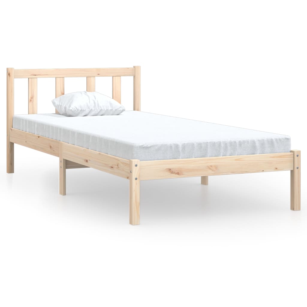 Bed Frame without Mattress Solid Wood Small Single