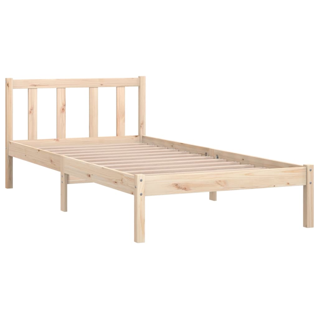 Bed Frame without Mattress Solid Wood Small Single