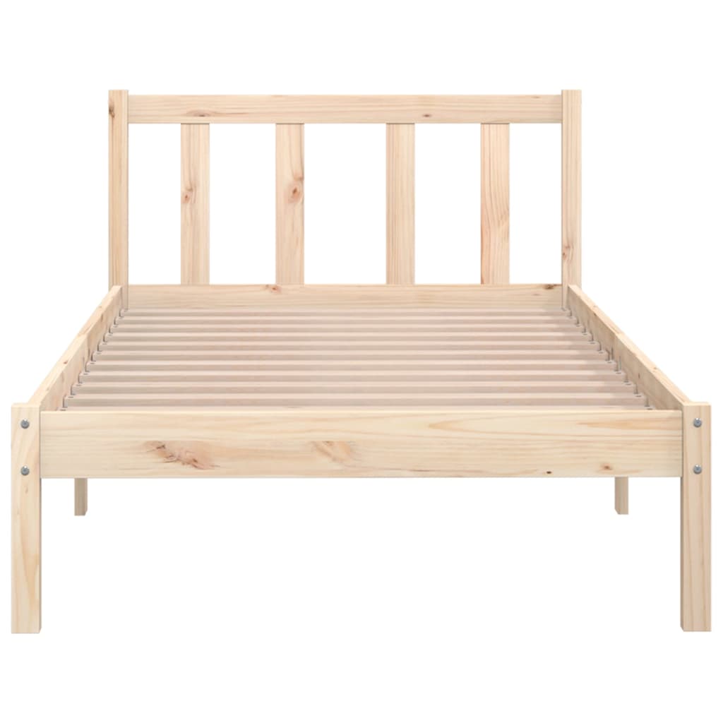 Bed Frame without Mattress Solid Wood Small Single