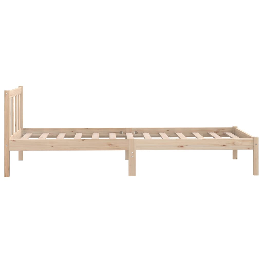Bed Frame without Mattress Solid Wood Small Single