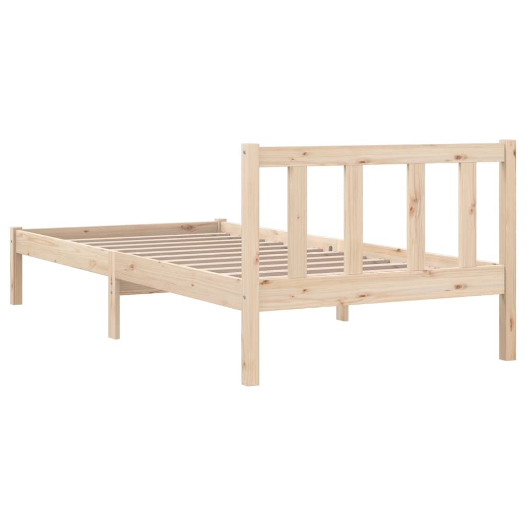 Bed Frame without Mattress Solid Wood Small Single
