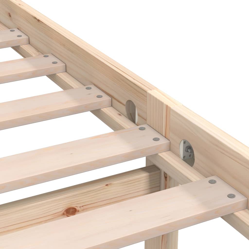 Bed Frame without Mattress Solid Wood Small Single