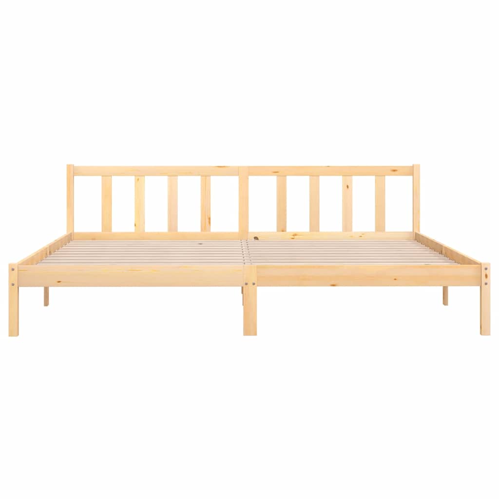 810102 vidaXL Bed Frame without Mattress Solid Wood 200x200 cm