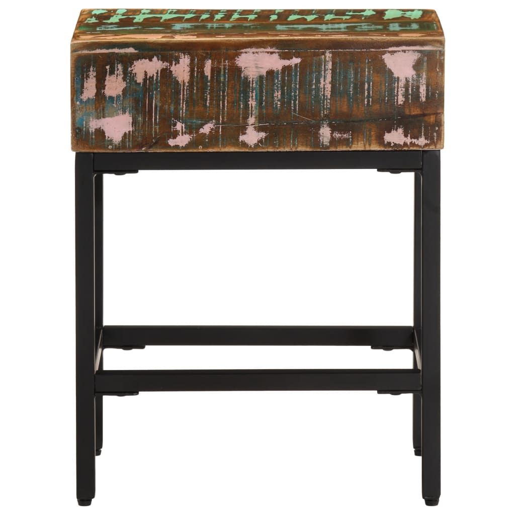 Side Table 40x30x51 cm Solid Wood Reclaimed