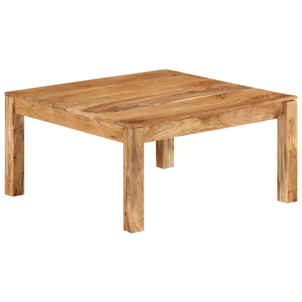 Coffee Table 80x80x40 cm Solid Acacia Wood