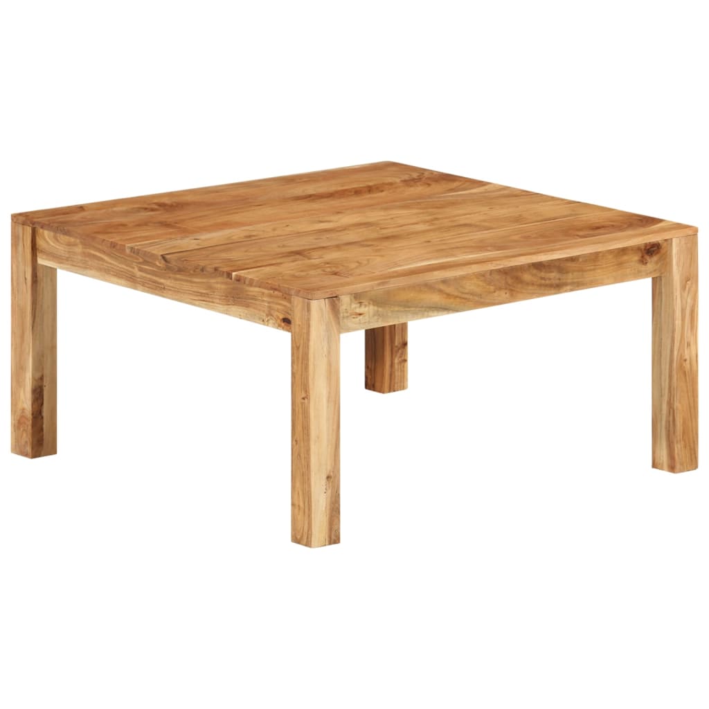 Coffee Table 80x80x40 cm Solid Acacia Wood