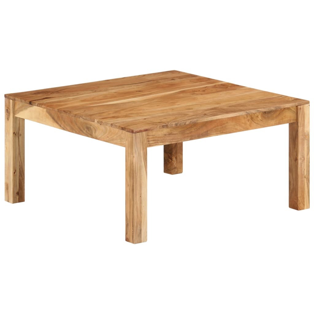 Coffee Table 80x80x40 cm Solid Acacia Wood