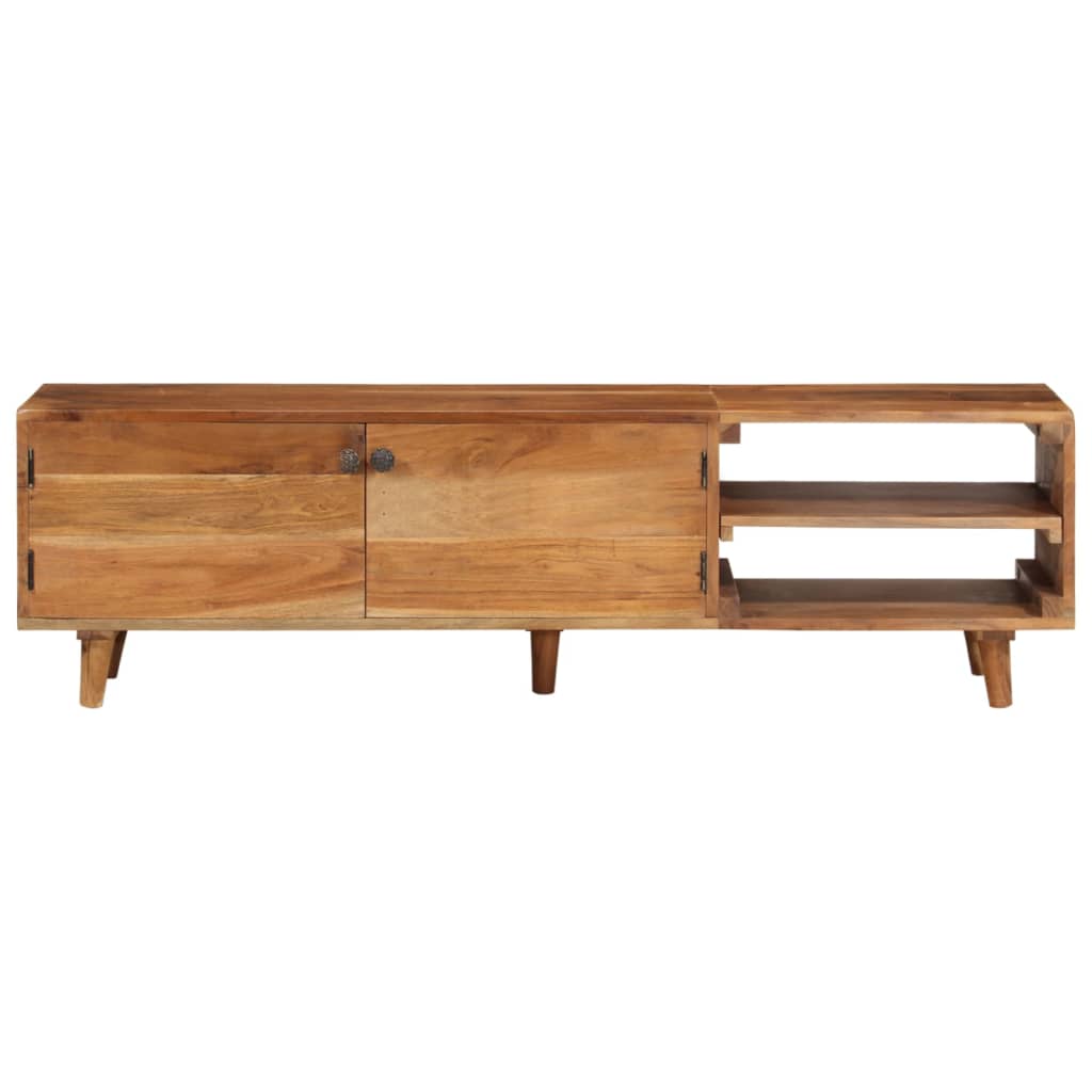 TV Cabinet Solid Wood Acacia with Honey Finish 140x30x40 cm