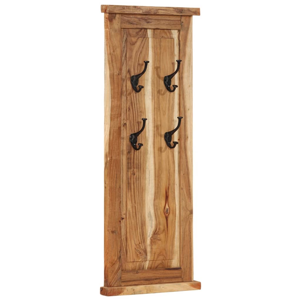 Coat Racks 2 pcs Solid Wood Acacia 38x100 cm