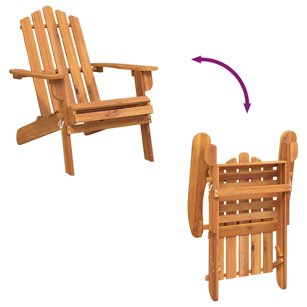 Garden Adirondack Chair Solid Acacia Wood