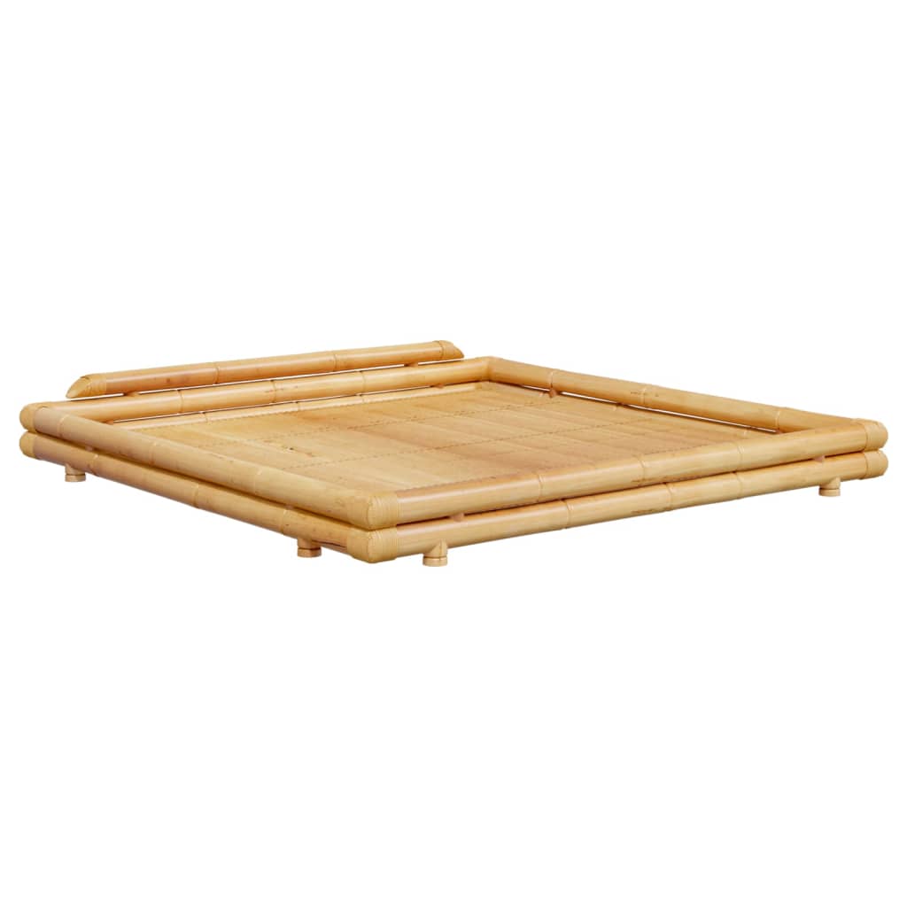 Bed Frame without Mattress Bamboo 200x200 cm