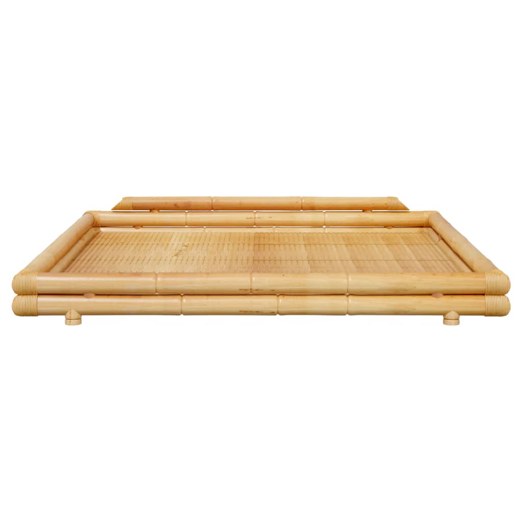 Bed Frame without Mattress Bamboo 200x200 cm