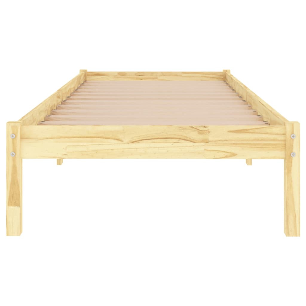 Bed Frame without Mattress Solid Wood Single