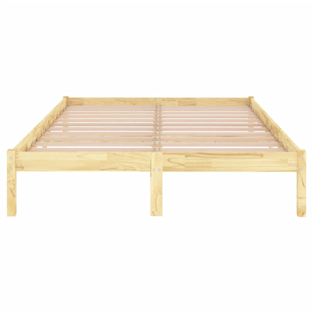 Bed Frame without Mattress Solid Wood Double