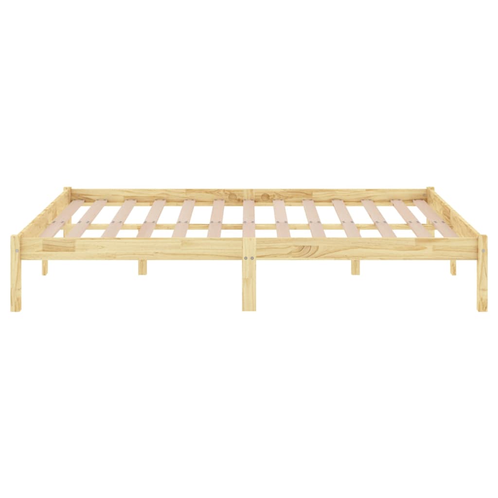 Bed Frame without Mattress Solid Wood Double