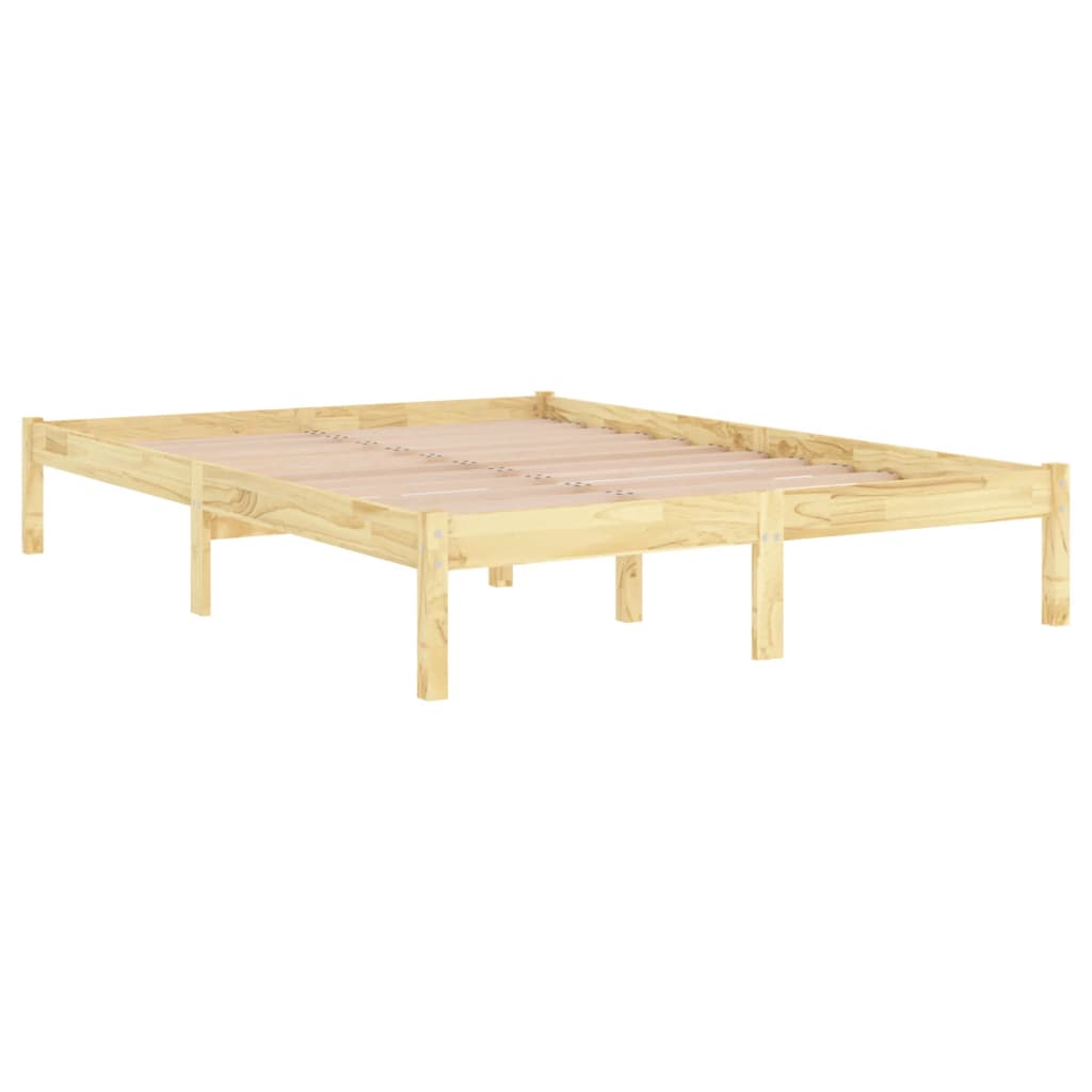 810012 vidaXL Bed Frame without Mattress Solid Wood 120x200 cm