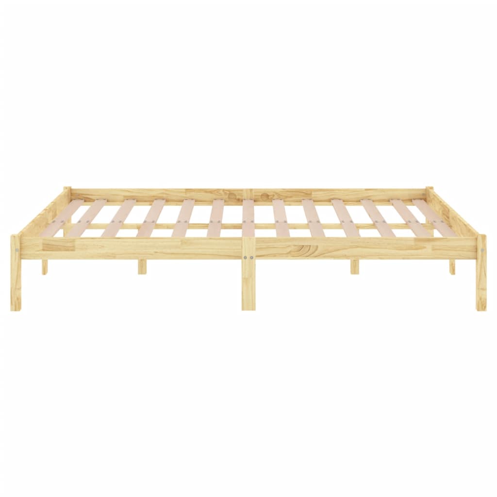 810012 vidaXL Bed Frame without Mattress Solid Wood 120x200 cm