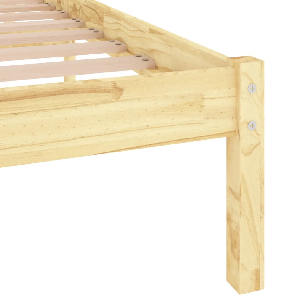 810012 vidaXL Bed Frame without Mattress Solid Wood 120x200 cm