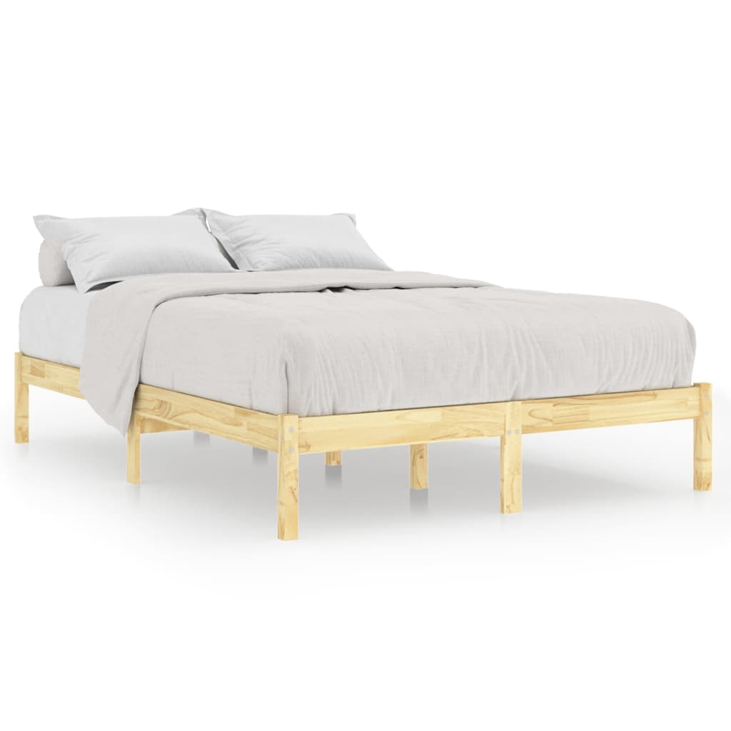 Bed Frame without Mattress Solid Wood Super King Size