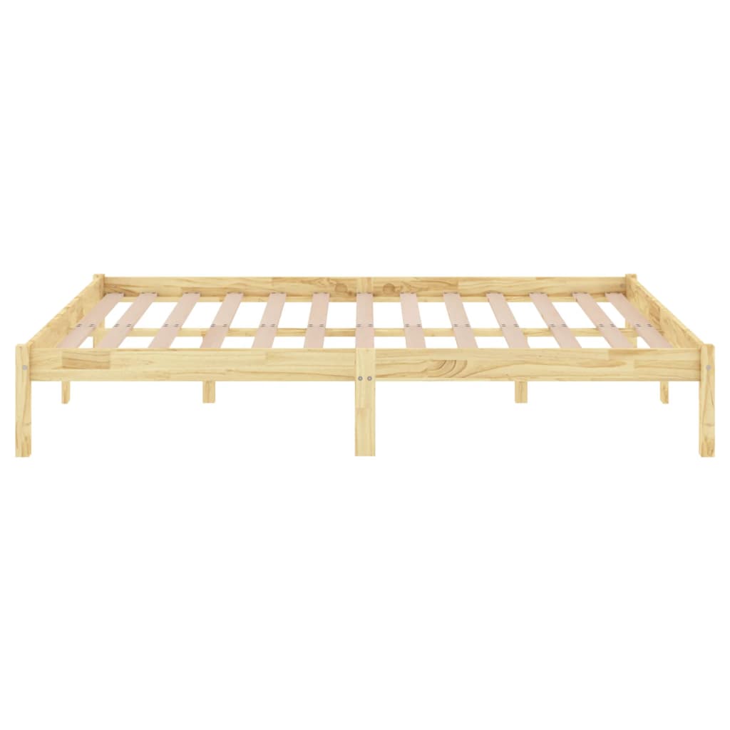 Bed Frame without Mattress Solid Wood Super King Size