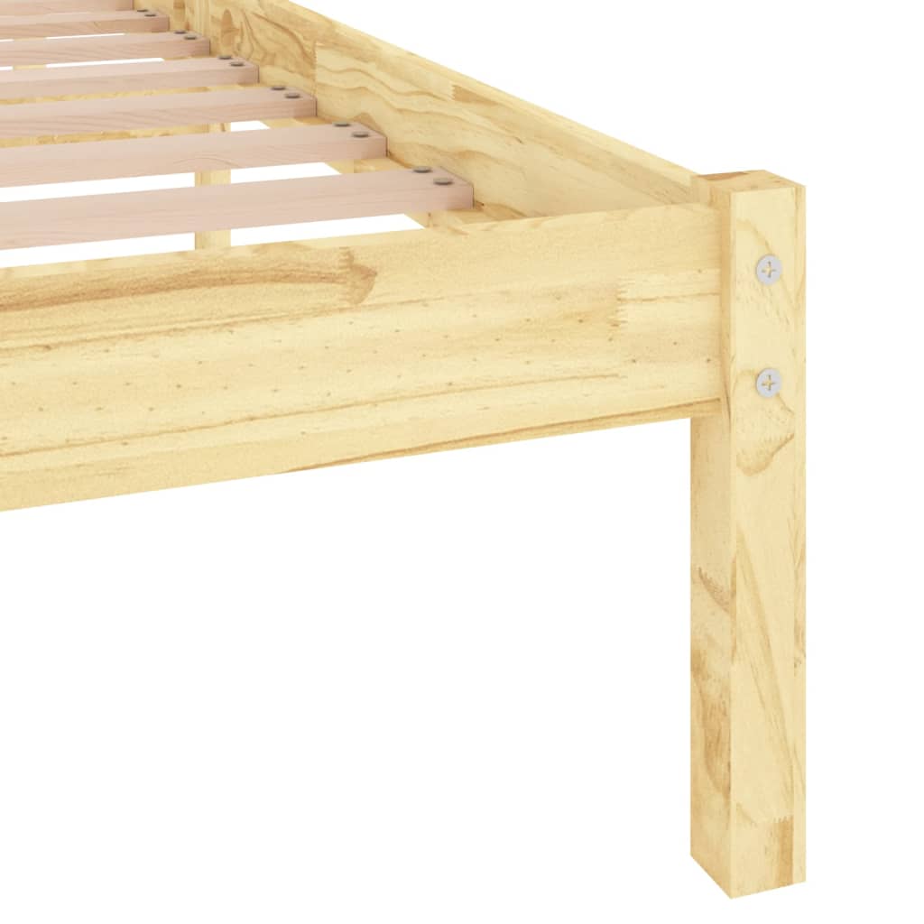 Bed Frame without Mattress Solid Wood Super King Size