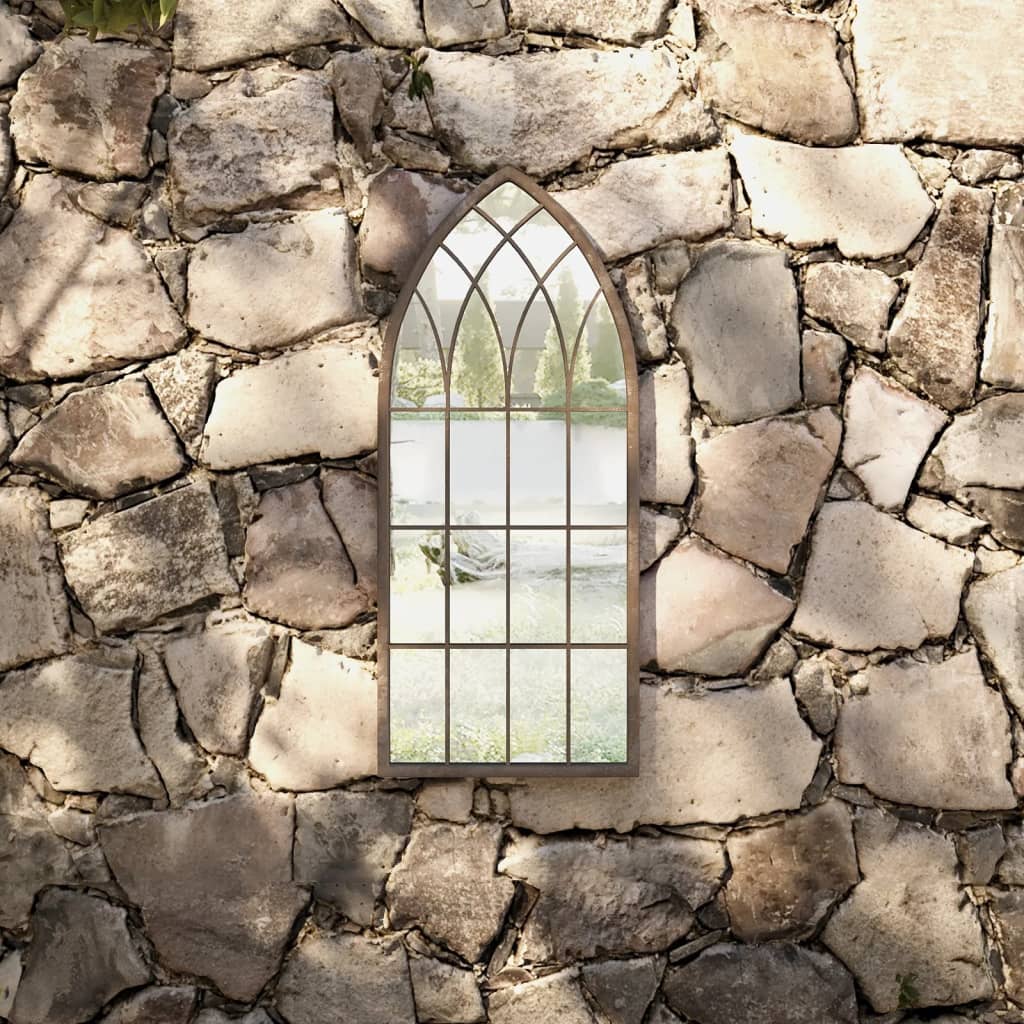 Garden Mirror Iron For Outdoor Use