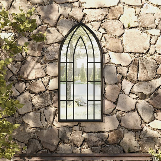 Garden Mirror Iron For Outdoor Use