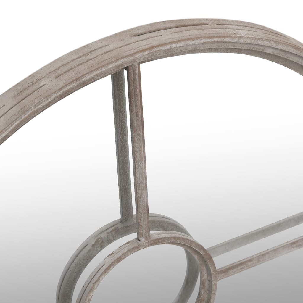 Garden Mirror Iron Round For Outdoor Use