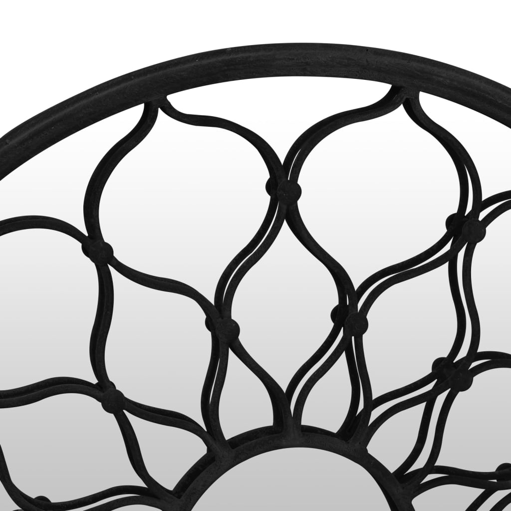 Garden Mirror Iron Round For Outdoor Use