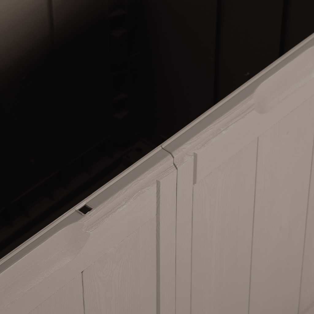 Garden Storage Box 270L Brown PP Wood Look