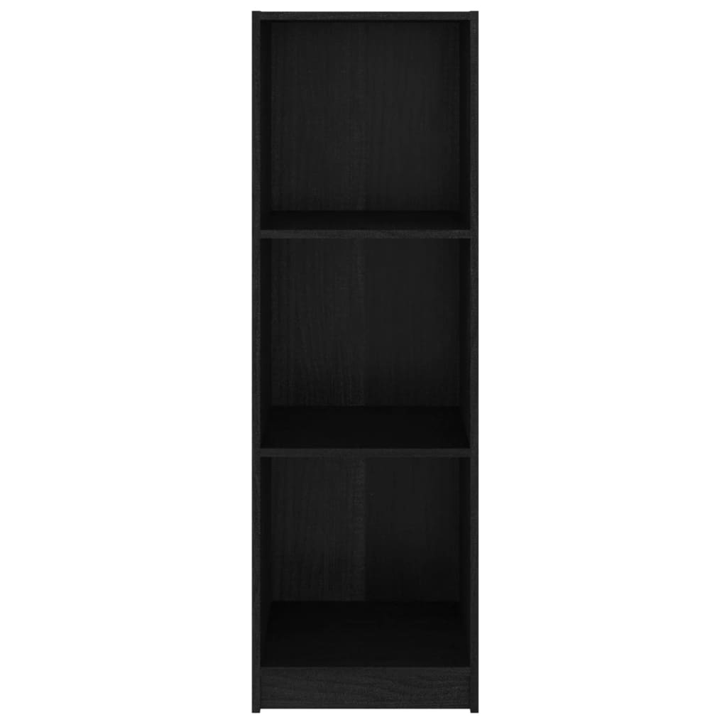 Book Cabinet/Room Divider Black 36x33x110 cm Solid Pinewood
