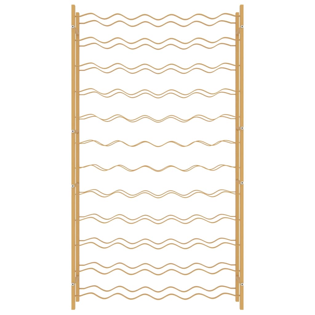 Wine Rack for 72 Bottles Gold Metal