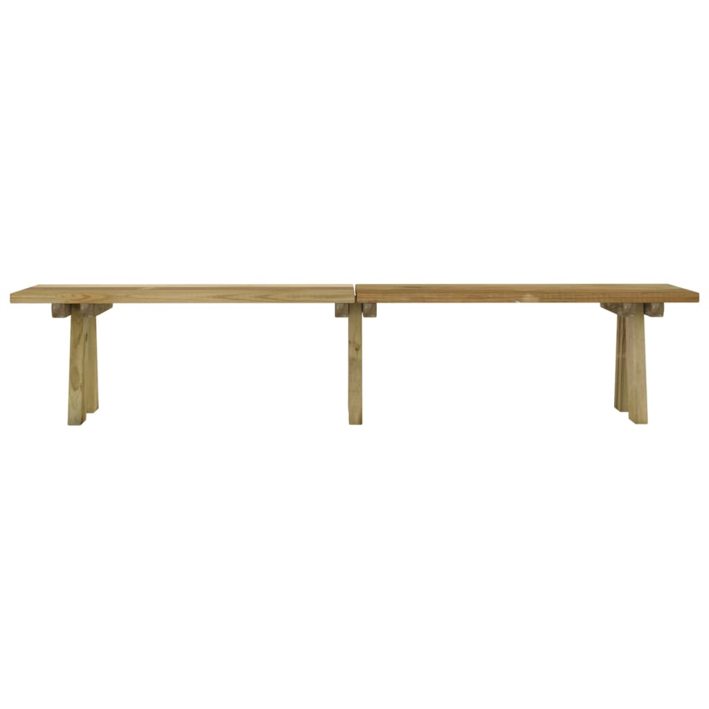 Garden Bench 220 cm Impregnated Solid Wood Pine
