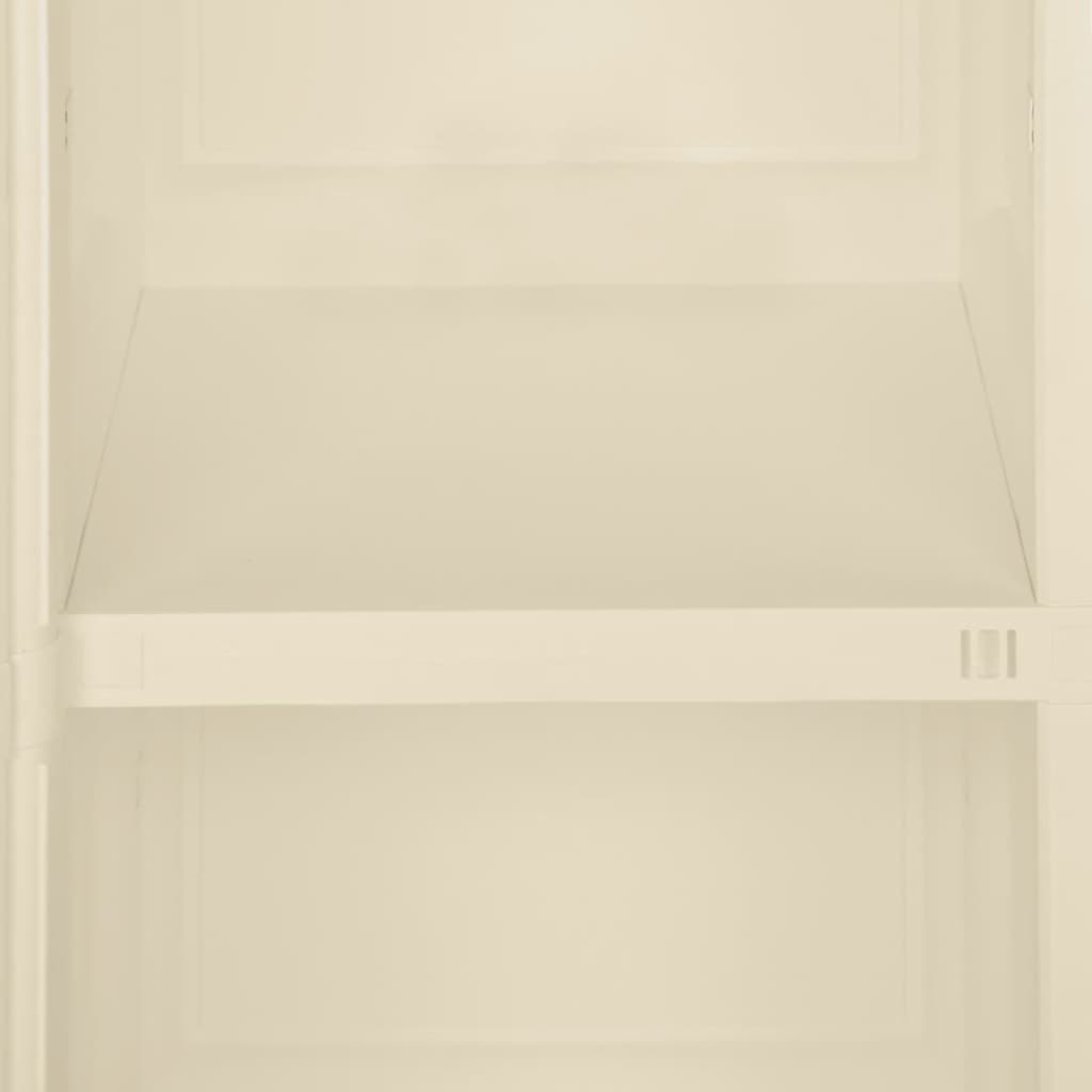 Plastic Cabinet 40x43x85.5 cm Wood Design Angora White