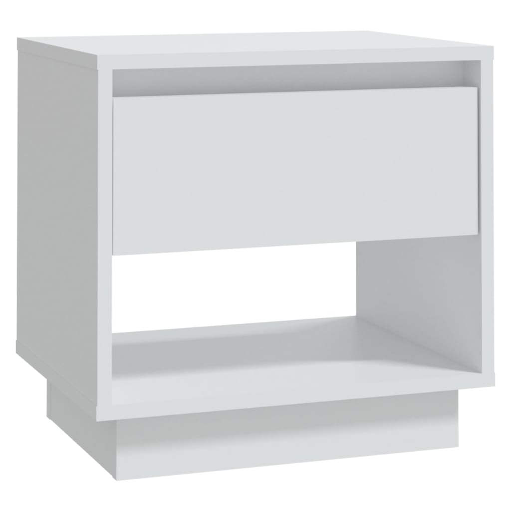 Bedside Cabinets 2 pcs White 45x34x44 cm Engineered Wood