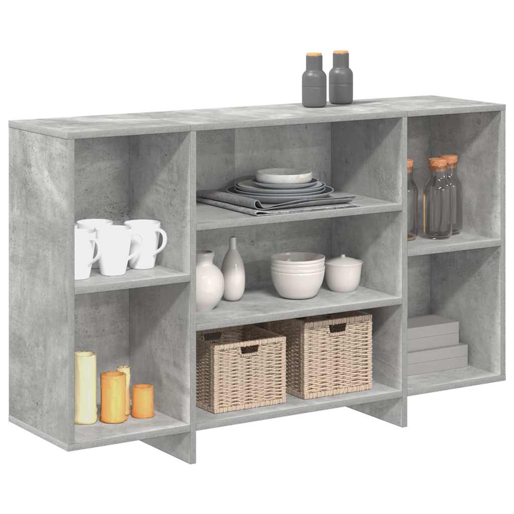 Sideboard Concrete Grey 120x30x75 cm Engineered Wood