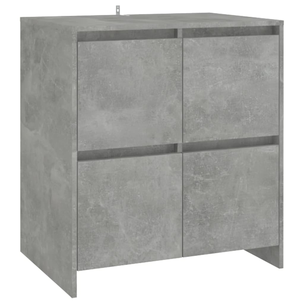 Sideboard Concrete Grey 70x41x75 cm Engineered Wood