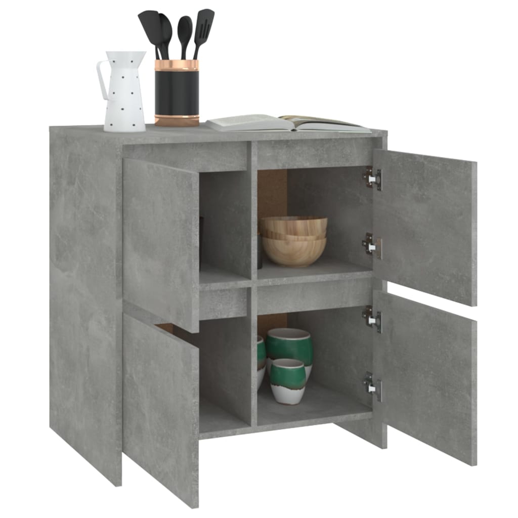 Sideboard Concrete Grey 70x41x75 cm Engineered Wood