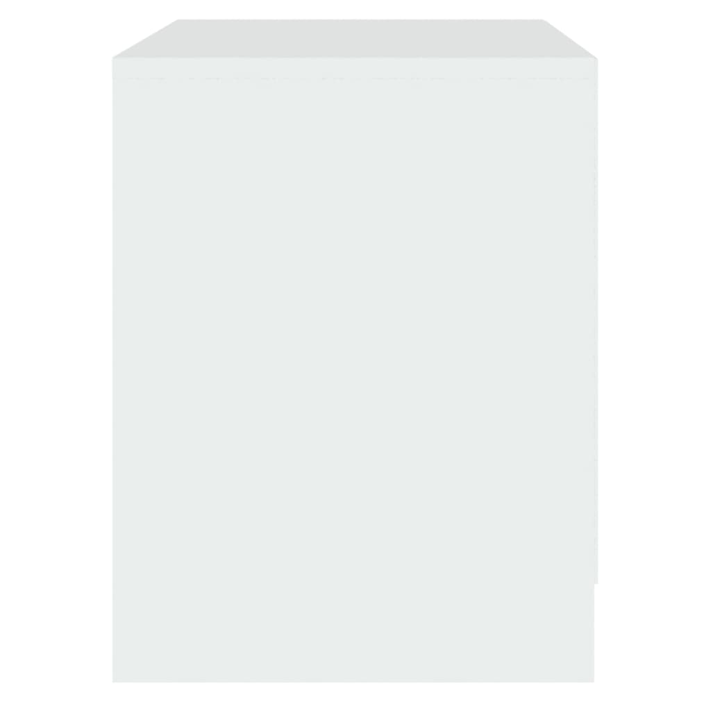 Bedside Cabinets 2 pcs White 45x34.5x44.5 cm Engineered Wood