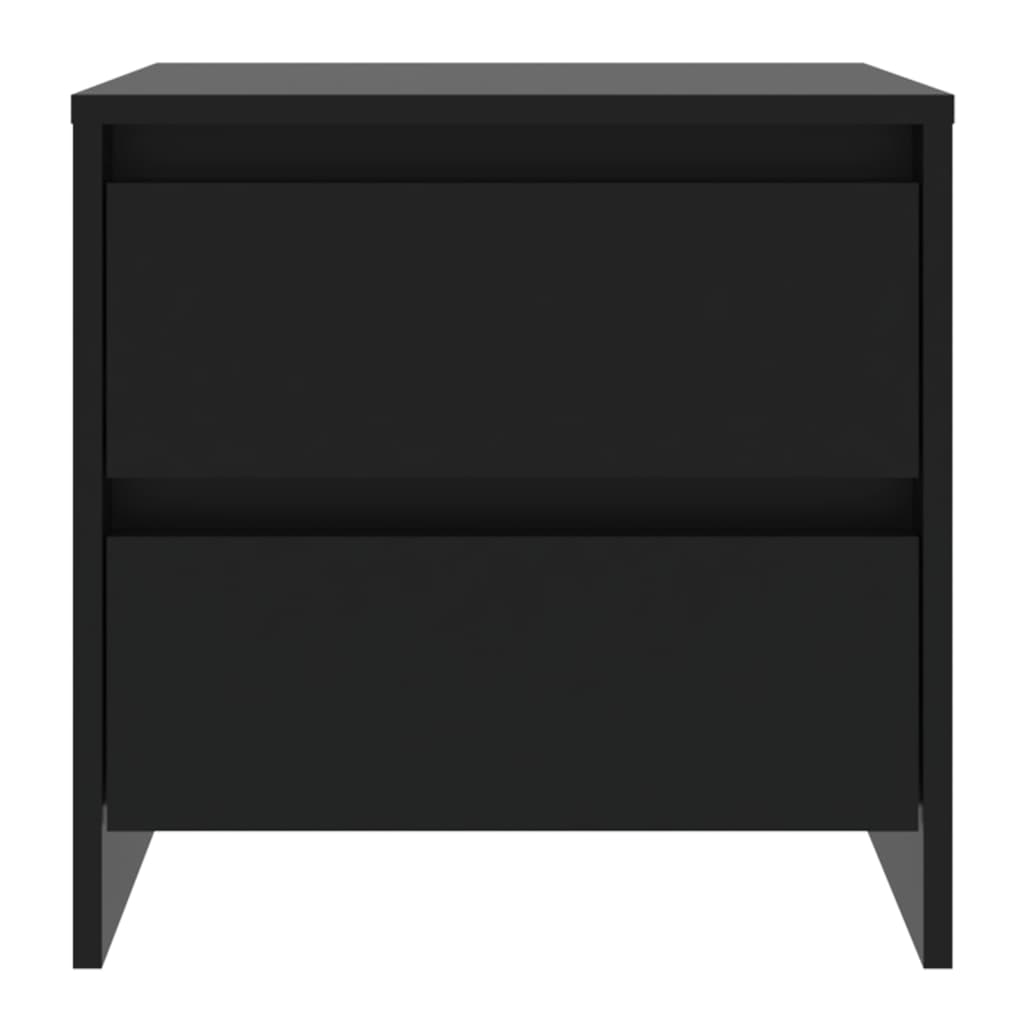 Bedside Cabinets 2 pcs Black 45x34.5x44.5 cm Engineered Wood