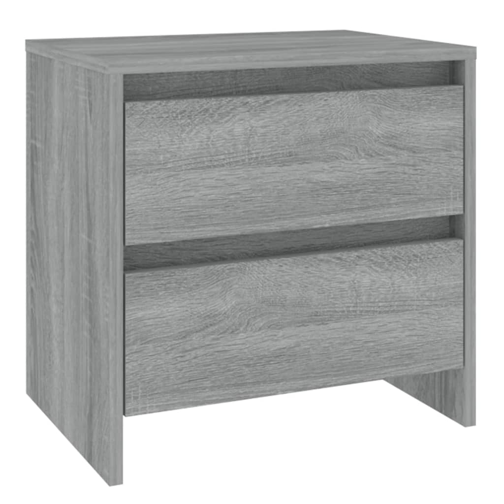 Bedside Cabinets 2 pcs Grey Sonoma 45x34.5x44.5 cm Engineered Wood