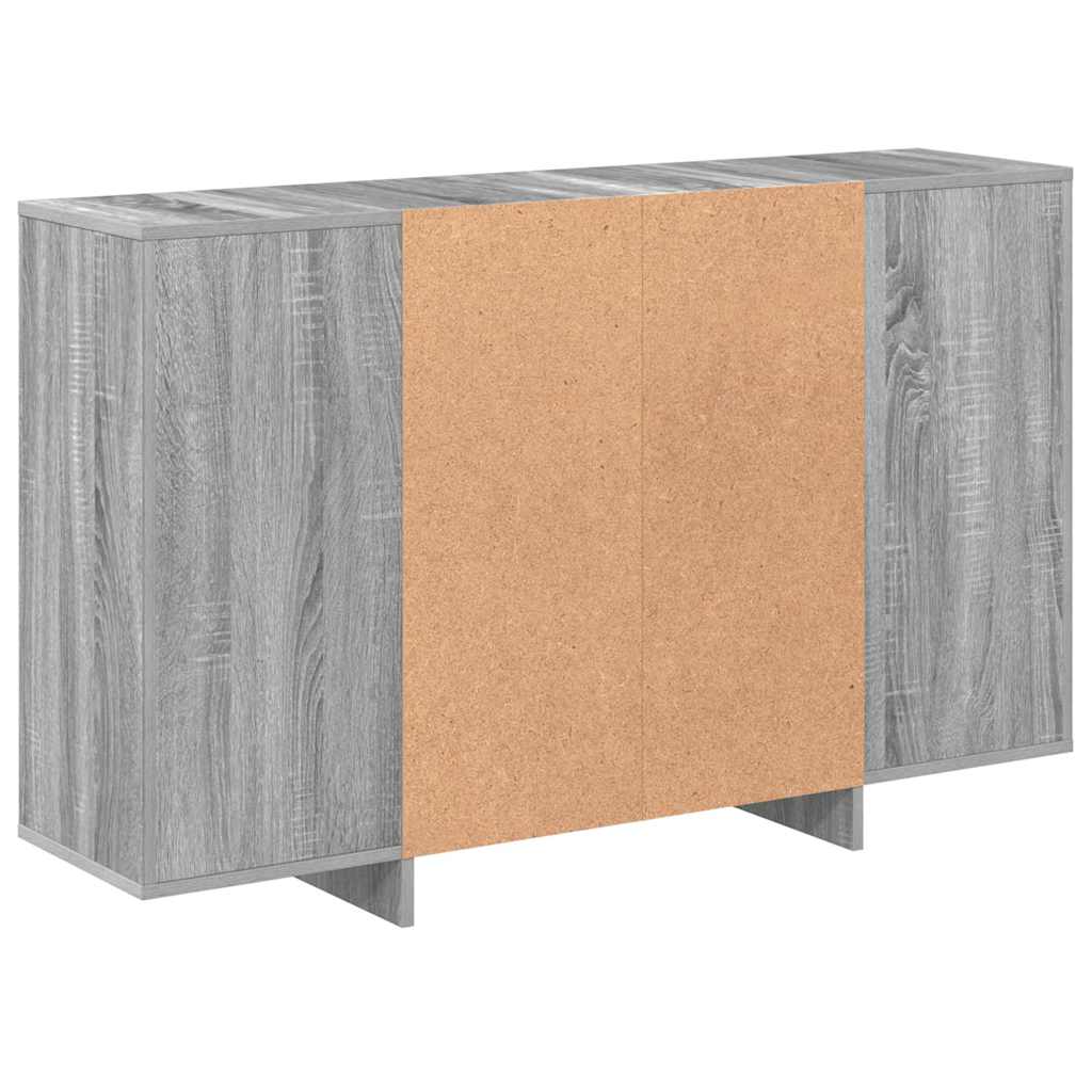 Sideboard Grey Sonoma 120x30x75 cm Engineered Wood