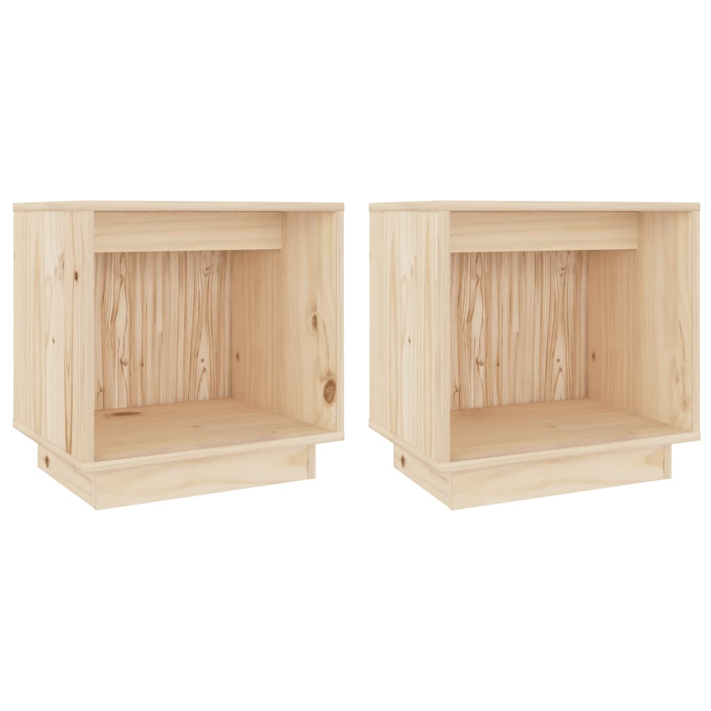 Bedside Cabinets 2 pcs 40x30x40 cm Solid Wood Pine
